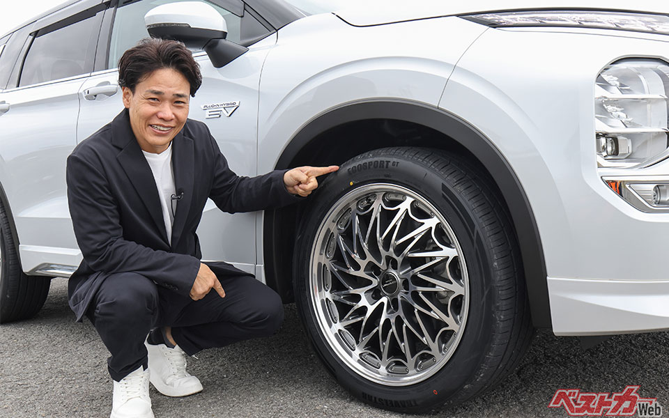 アメリカに拠点を置くトラベルスターがどんなタイヤか気になっていたという清水さん