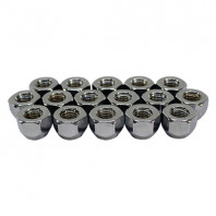 貫通ナット 21H M12x1.5 16mm メッキ 16個入 N916