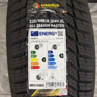【4本セット】【ｱｳﾄﾚｯﾄ】MINERVA AllSeasonMaster225/60R18 104V XL