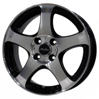 KIRCHEIS S5 14x5.5 38 100x4 BLACK POLISH