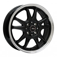 5ZIGEN PRO RACER ZR5-F 15x5.0 45 100x4 BK/ﾘﾑP + NANKANG AS-1 155/60R15 74V