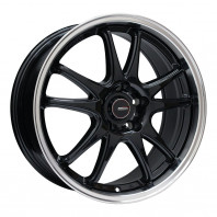 5ZIGEN PRO RACER ZR5-F 17x7.0 45 100x5 BK/ﾘﾑP + HIFLY HF805 225/50R17 98W XL