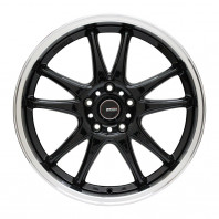 5ZIGEN PRO RACER ZR5-F 18x7.5 45 114.3x5 BK/ﾘﾑP + ZEETEX WH2000 225/40R18 92T XL ｽﾀｯﾄﾞﾚｽ
