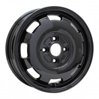 LUMACA MODEL-1 14x4.5 45 100x4 BLACK + GOODYEAR Vector 4Seasons Hybrid 155/65R14 75H