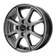 Verthandi PW-S8 13x4.0 45 100x4 METALLIC GRAY + HIFLY Win-turi 216 165/70R13 79T ｽﾀｯﾄﾞﾚｽ