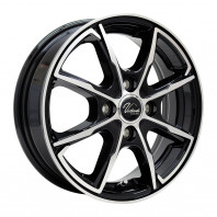 Verthandi PW-S8 13x4.0 45 100x4 BK/POLISH + CEAT EcoDrive 165/70R13 83T XL