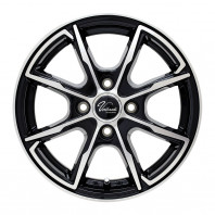 Verthandi PW-S8 13x4.0 45 100x4 BK/POLISH + CEAT EcoDrive 165/70R13 83T XL