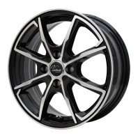 Verthandi PW-S8 14x5.5 43 100x4 BK/POLISH + NANKANG AW-1 185/70R14 88Q ｽﾀｯﾄﾞﾚｽ