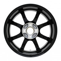 Verthandi PW-S8 14x5.5 43 100x4 BK/POLISH + NANKANG AW-1 185/65R14 86Q ｽﾀｯﾄﾞﾚｽ