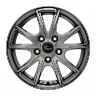 Verthandi PW-S10 15x6.0 45 100x5 METALLIC GRAY + NANKANG AW-1 185/65R15 88Q ｽﾀｯﾄﾞﾚｽ