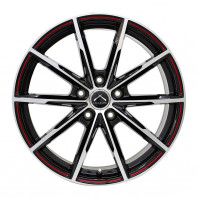 LUXALES PW-X2 17x7.0 53 114.3x5 BK&P/R.MILLING + NITTO NT555 G2 215/50R17 95W XL