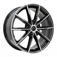 LUXALES PW-X2 17x7.0 53 114.3x5 BK&P/MILLING + HIFLY Win-turi 212 205/55R17 95H XL ｽﾀｯﾄﾞﾚｽ