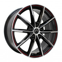 LUXALES PW-X2 18x7.5 53 114.3x5 BK&P/R.MILLING + PIRELLI POWERGY 225/40R18 92Y XL