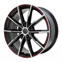 LUXALES PW-X2 18x7.5 53 114.3x5 BK&P/R.MILLING + PIRELLI POWERGY 225/40R18 92Y XL