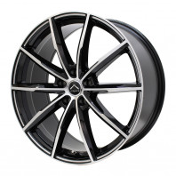 LUXALES PW-X2 19x8.0 48 114.3x5 BK&P/MILLING + NANKANG AW-1 245/40R19 94Q ｽﾀｯﾄﾞﾚｽ