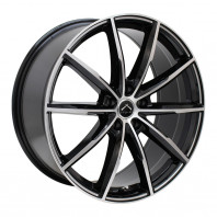 LUXALES PW-X2 20x8.5 48 114.3x5 BK&P/MILLING + NITTO NT555 G2 235/35R20 92Y XL