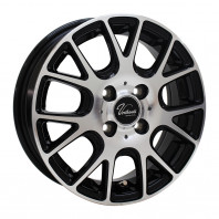 Verthandi YH-M7V 13x4.0 35 100x4 BK/POLISH + GOODYEAR ICE NAVI 7 145/80R13 75Q スタッドレス