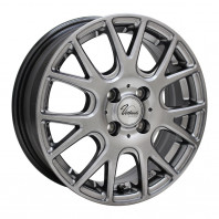 Verthandi YH-M7V 15x5.5 43 100x4 METALLIC GRAY + MOMO NORTH POLE W-1 185/60R15 84H スタッドレス