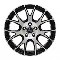 Verthandi YH-M7V 15x6.0 38 114.3x5 BK/POLISH + NANKANG AW-1 195/55R15 85Q ｽﾀｯﾄﾞﾚｽ【ｾｰﾙ品】