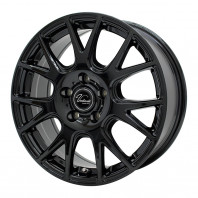 Verthandi YH-M7V 18x7.5 48 114.3x5 BLACK + MOMO SUV POLE W-4 235/50R18 101V XL ｽﾀｯﾄﾞﾚｽ