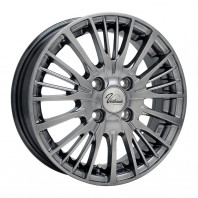 Verthandi YH-S25V 12x4.0 42 100x4 METALLIC GRAY + GOODYEAR ICE NAVI CARGO 155/80R12 88/87N ｽﾀｯﾄﾞﾚｽ