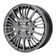 Verthandi YH-S25V 12x4.0 42 100x4 METALLIC GRAY + GOODYEAR ICE NAVI CARGO 145/80R12 80/78NLT ｽﾀｯﾄﾞﾚｽ