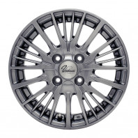 Verthandi YH-S25V 13x4.0 43 100x4 METALLIC GRAY + NANKANG AW-1 155/80R13 79Q スタッドレス