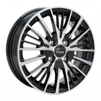 Verthandi YH-S25V 13x4.0 43 100x4 BK/POLISH + NANKANG AW-1 155/80R13 79Q スタッドレス