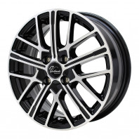 Verthandi YH-S15V 14x4.5 45 100x4 BK/POLISH + NANKANG AW-1 165/55R14 72Q ｽﾀｯﾄﾞﾚｽ