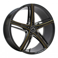 LUXALES PW-V1 19x8.5 38 114.3x5 BK/G.MILLING + GOODYEAR EAGLE LS EXE 245/45R19 102W XL