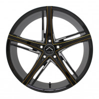 LUXALES PW-V1 19x8.5 45 114.3x5 BK/G.MILLING + HIFLY HF805 225/40R19 93W XL