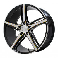 LUXALES PW-V1 19x8.5 45 114.3x5 BK&P/G.MILLING + NITTO INVO 225/40R19.Z 93Y XL