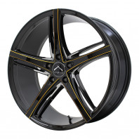 LUXALES PW-V1 20x8.5 38 114.3x5 BK/G.MILLING + NITTO NT421Q 255/45R20 105W XL