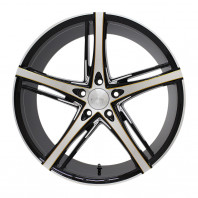 LUXALES PW-V1 20x8.5 38 114.3x5 BK&P/G.MILLING + YOKOHAMA ADVAN APEX V601 245/40R20 99Y XL
