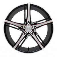 LUXALES PW-V1 20x8.5 38 114.3x5 BK&P/R.MILLING + NITTO NT555 G2 245/40R20 99Y XL