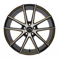 LUXALES PW-X1 19x8.5 45 114.3x5 BK&P/G.MILLING + NITTO NT555 G2 245/45R19 102Y XL