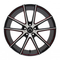 LUXALES PW-X1 19x8.5 45 114.3x5 BK&P/R.MILLING + GOODYEAR EAGLE RV-F 245/40R19 98W XL【ｾｰﾙ品】