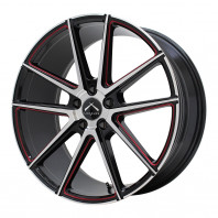 LUXALES PW-X1 19x8.5 45 114.3x5 BK&P/R.MILLING + MOMO 4RUN M-4 ALL SEASON 245/45R19 98W