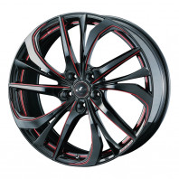 LEONIS TE 17x7.0 42 114.3x5 BK/SCRED + NANKANG AW-1 205/50R17 89Q ｽﾀｯﾄﾞﾚｽ