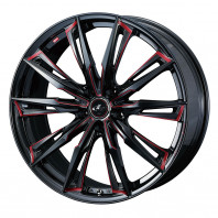 LEONIS GX 17x7.0 53 114.3x5 BK/SCRED + NANKANG AW-1 205/55R17 91Q ｽﾀｯﾄﾞﾚｽ