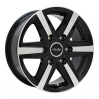 KIRCHEIS VN-02 15x6.0 35 139.7x6 BK/P 200系専用 + NANKANG SNC-1 195/80R15 8PR 107/105L D ｽﾀｯﾄﾞﾚｽ