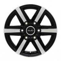 KIRCHEIS VN-02 16x6.5 48 139.7x6 BK/P E25~専用 + HIFLY SUPER2000 215/65R16 8PR 109/107T D LT