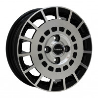 LUMACA MODEL-3 15x4.5 43 100x4 BK/POLISH + NANKANG FT-9 M/T 165/60R15 77S