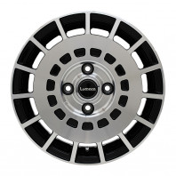 LUMACA MODEL-3 15x4.5 43 100x4 BK/POLISH + ZEETEX ZT1000 165/55R15 75V