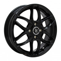 HERSE K-01 14x4.5 43 100x4 BLACK + ZEETEX ZT1000 165/70R14 81H