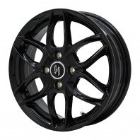 HERSE K-01 14x4.5 43 100x4 BLACK + CEAT EcoDrive 165/70R14 81T