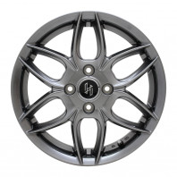 HERSE K-01 14x4.5 43 100x4 TITANIUM GRAY + HIFLY HF201 165/65R14 79T