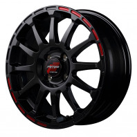 RMP RACING GR12 16x6.0 43 100x4 CBK/SRED + NANKANG ESSN-1 195/45R16 80Q ｽﾀｯﾄﾞﾚｽ【ｾｰﾙ品】