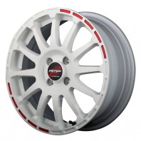 RMP RACING GR12 17x7.0 45 100x4 WH/SRED + NANKANG SV-3 205/40R17 84V XL ｽﾀｯﾄﾞﾚｽ