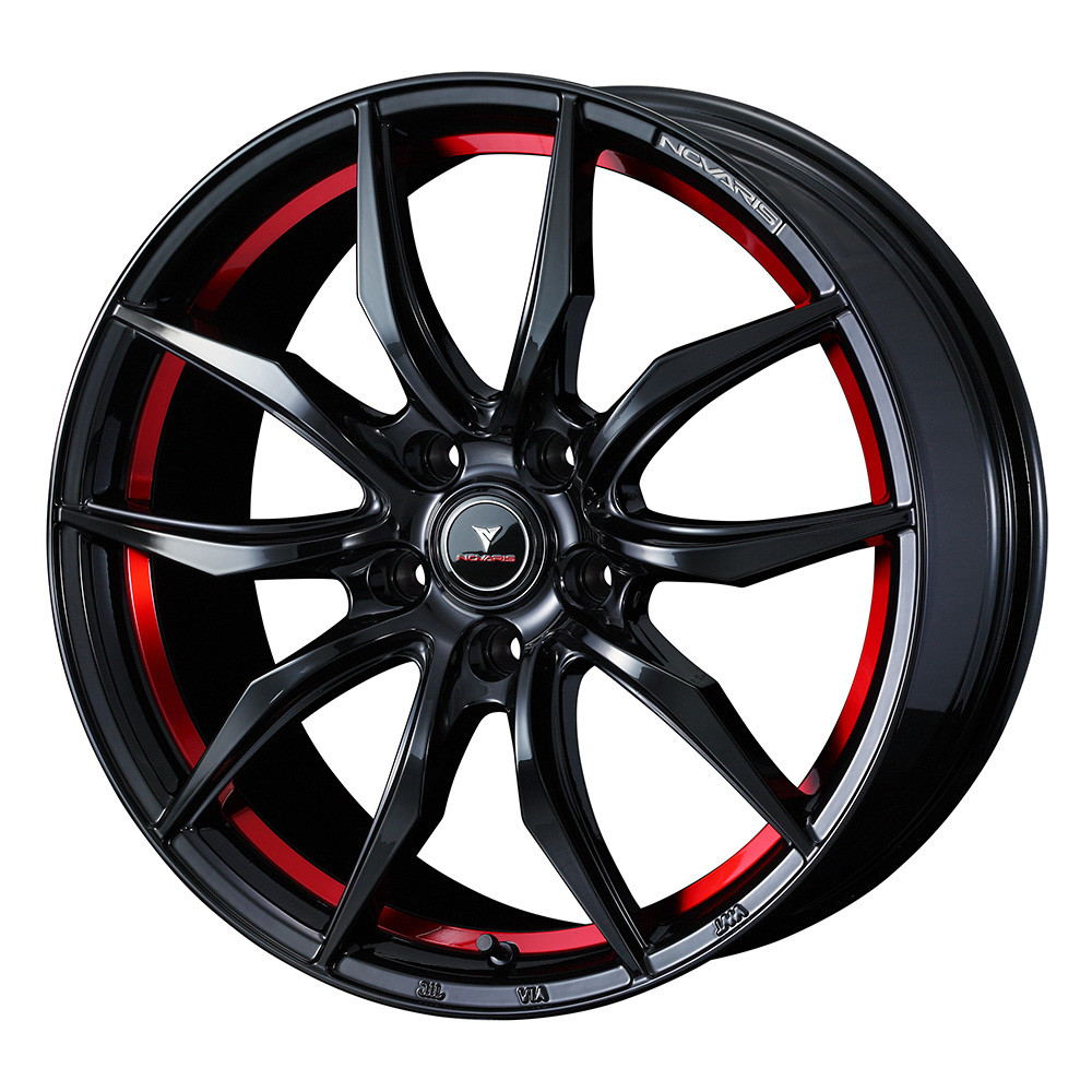 NOVARIS ROHGUE VF 17x7.0 47 100x5 BK/RED